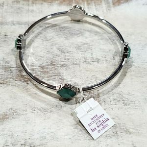 3/$18 Lia Sophia Bracelet with Green - New - Lot 517